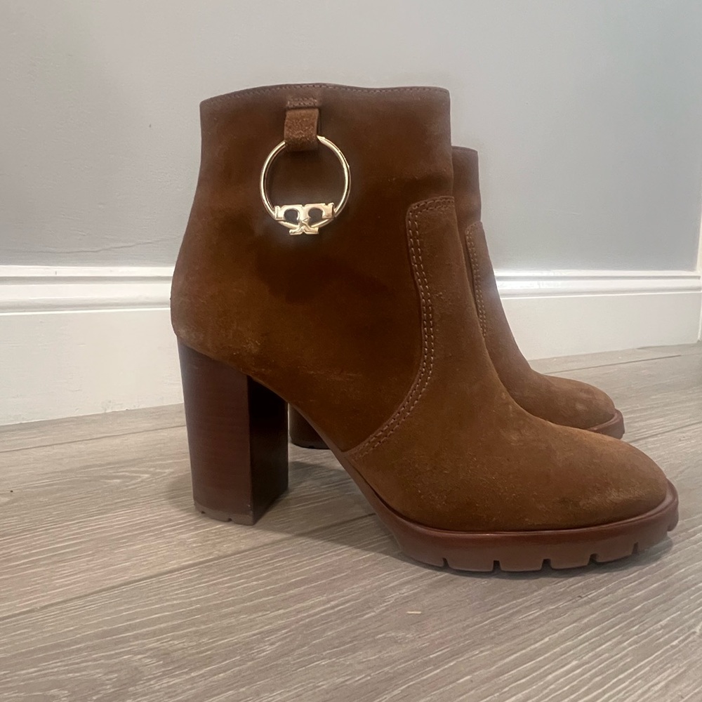 Tory Burch Suede Ankle Boots